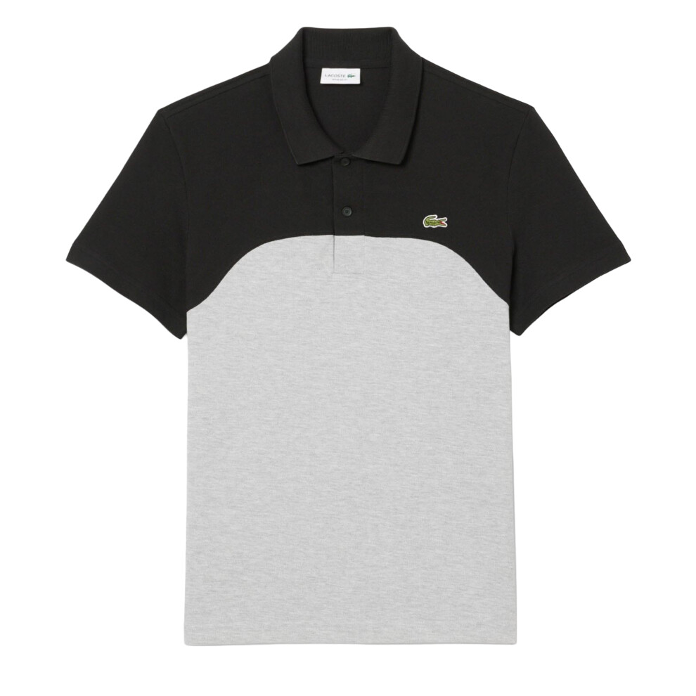 Lacoste (Xxl, ) Mens Colour Block Polo Shirt Grey
