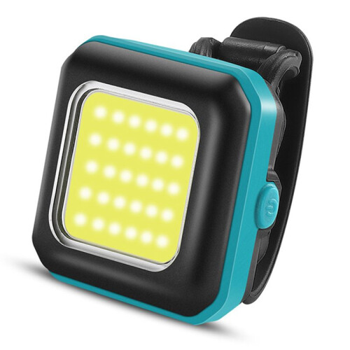 Mountain Bike Headlight Night Riding Front Light USB Rechargeable Ultra Bright Flashlight Tail Warning  White Light