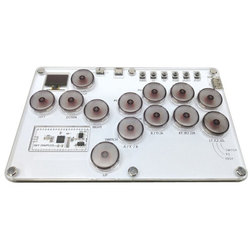 SKY2040PLUS 13-Key Arcade Game Controller Hitbox Street Fighter Controller Rodless Game Combat Stick Mechanical Button B