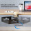 Under Desk Organizer with Drawer and Cable Management Tray for Home Black 5