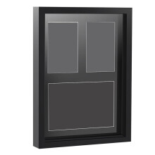 Cadre Vitrine pour Médailles et Photos, Boîte de Rangement pour Récompenses de Coureurs