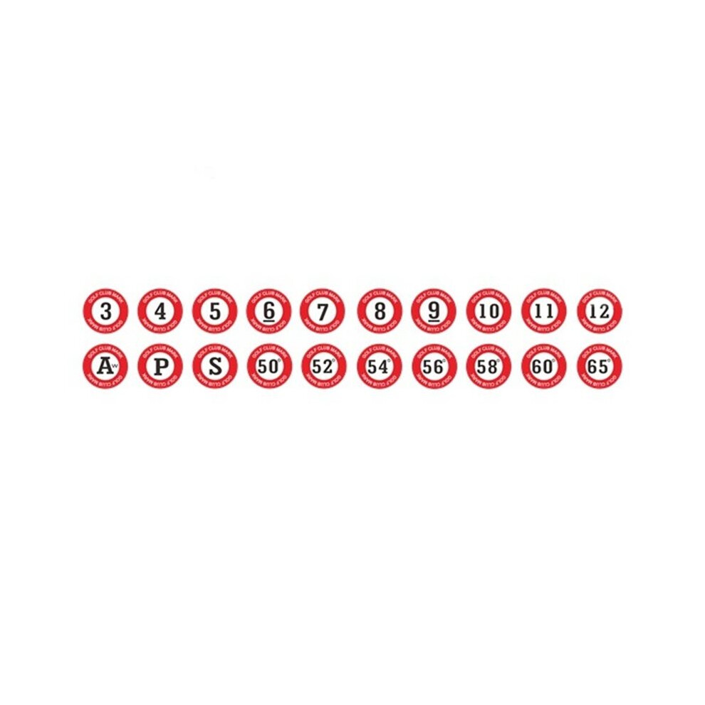 Photos - Golf Distance Club Label ABS Hit Label, Non-Slip Grip Label, Easy-to-Identify Number Tags, Fits All Club Grips B