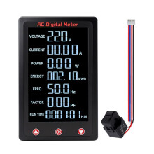 AC Digital Industrial Grade High Precise Electricity Meter 80-260V with Overload Alarm and Power Failure Protection