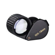 Jewelers Loupe Foldable Loupe Magnifier with 18mm Triplet Glass Lens Jewelry Magnifying Glass Jewelry Magnifier 10x