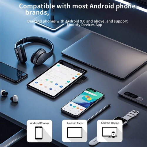GPS Tracker for Android Devices Tag Work for  Find Hub App Finder Anti Lose  Tag 2