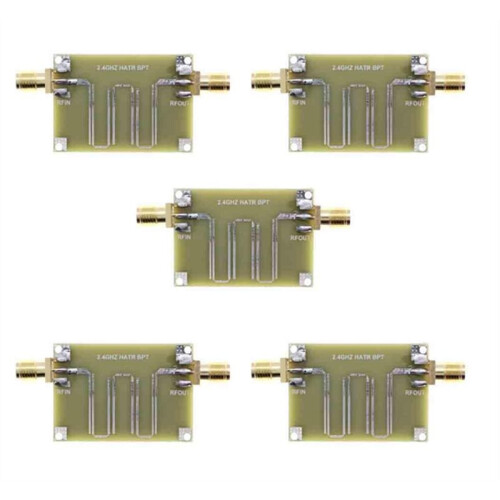 5pcs 2.4GHZ Microstrip Bandpass Filter Electronic Component Bandpass Filter Module 2.4GHz 1.6 mm Thick Microstrip Filter