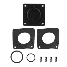 Pass Through Wall Socket for Gen3, RJ45 CAT6 Ethernet IP68 Waterproof Bulkhead Panel Socket