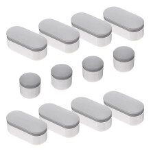 Kit de 12 Butoirs Universels pour Siège de Toilette avec Coussinets de Rechange en Caoutchouc Adhésif Résistant