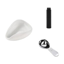 Coffee Bean Ceramic Measuring Cup, Measuring Spoon, Watering Bottle Tool 3-Piece Set Coffee Bar Accessories