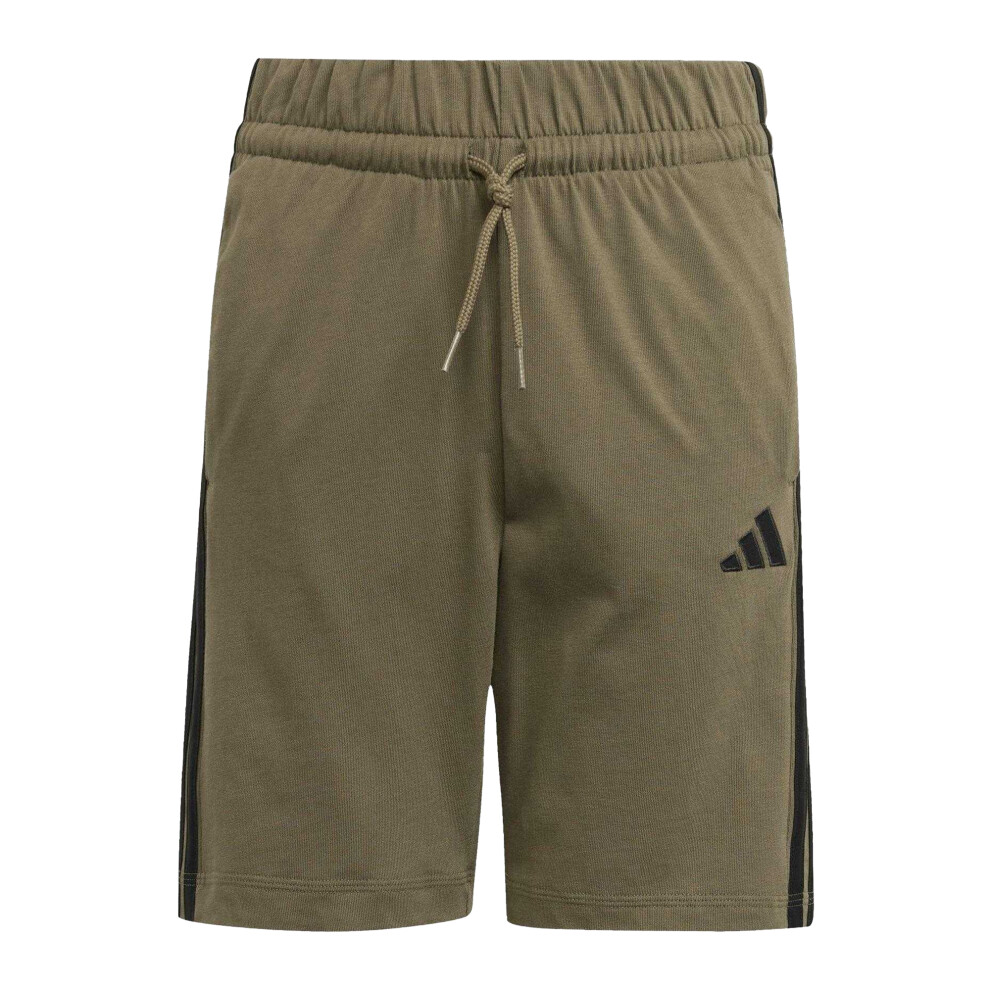 Adidas (7-8 Years, Khaki/Black) Childrens/Kids Essential Shorts Black