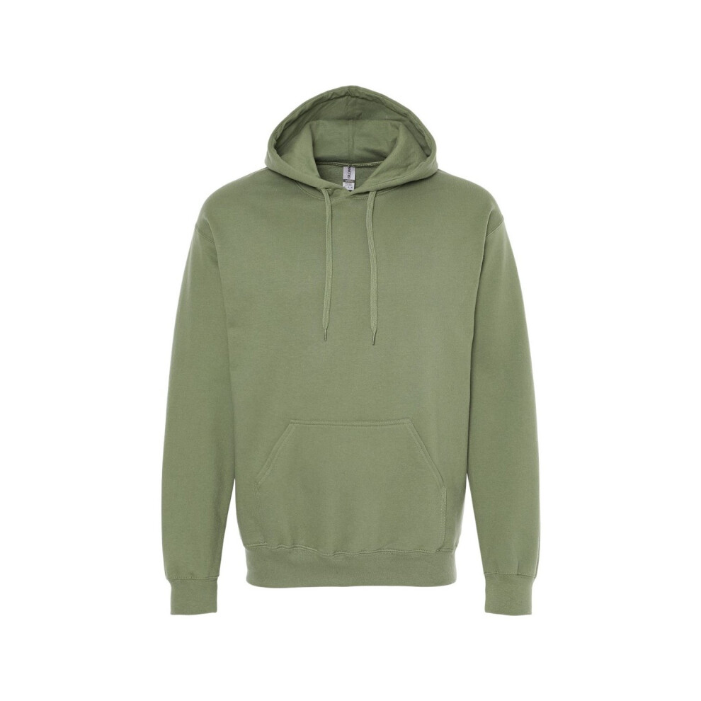 Gildan (Xxl, Military ) Unisex Adult Softstyle Fleece Midweight Hoodie Green