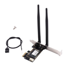 Carte Réseau Sans Fil PCI-E N300 2,4 GHz avec Récepteur Wi-Fi Intégré et 4.0 pour Ordinateur de Bureau