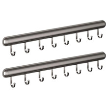 Kitchen Hook Holder Punch-Free Hanging Rod Wall-Mounted Storage Rack Spatula Spoon Hanger Removable Hook Hangers