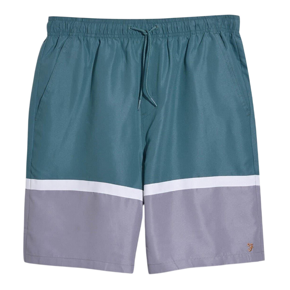 Farah (Xxl R, Ocean) Mens Murphy Regular Swim Shorts Multicoloured