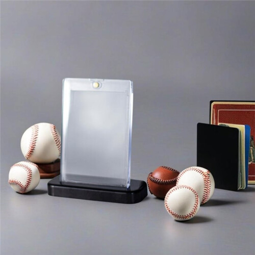 5 Pack Touch Magnetic Card Bottom Base Trading Card Stand Protector Card Sleeves Protector Case Base