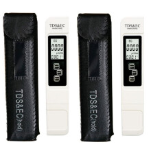 2 Stück TDS EC Messgerät Tester 4 in 1 Digitaler Wasserqualitätstester 0-9999 Ppm Messbereich Wasserreinheits- und Temperaturmesser