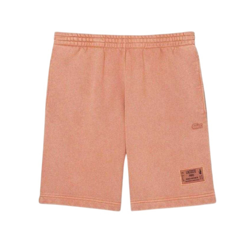 Lacoste (L, Latte) Mens Fleece Sweat Shorts Multicoloured