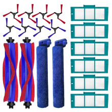 Voor Spot+ Scrub AI Robotstofzuiger: 2 Hoofdborstels, 2 Rolborstels, 8 Zijborstels, 6 HEPA-Filters