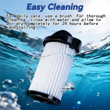 6Pack HEPA Pre-Motor Filter with 2 Brushes for Eye-Vac Series Home,Pro,Pet, for NeoVac Elite Touchless Stationary Vacuum