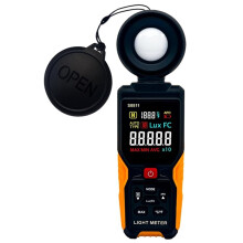 Digitales Beleuchtungsstärkemessgerät, Lichtmesser 200.000 Lux/18.500 FC, Luxmeter für Fotografie, Pflanzenzucht, LED-Photometer