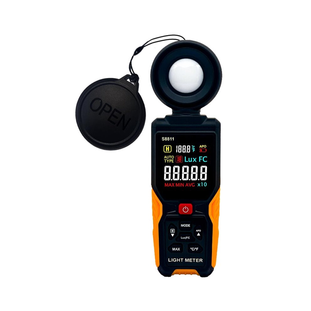 Digital Illuminance Meter Meter 200,000Lux Meter/18,500Fc,Luxmeter For Photography Grow Plants Led Photometer Light Saudism