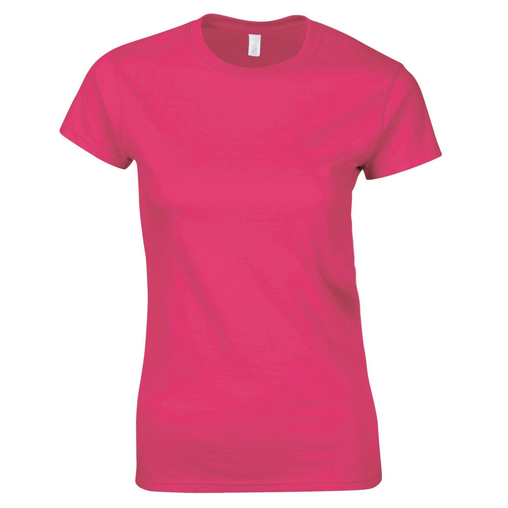 Gildan (2Xl, Heliconia) Ladies Soft Style Short Sleeve T-Shirt Multicoloured
