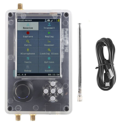 3.2In Portapack Signal Generator with Touchscreen Display, Wideband Frequency Analyzer, Open Source for HackRF Expansion