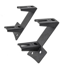 1 Pair LED Work Light Bracket Kit Dual A-Pillar Mounting Brackets for JK JKU 2DR 4D 2007-2017