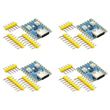 4 St RP2040-ZERO RP2040 för Raspberry Pi Mikrokontroller Utvecklingskortmodul Dubbelkärnig M0+ Processor Osvetsad