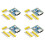 4pcs RP2040-Zero RP2040 for Raspberry Pi Microcontroller  Development Board Module Dual-Core M0+ Processor No Weld 1