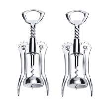 2 PCS Portable Stainless Steel Red Wine Opener Wing Type Metal Sommeliers Wine Corkscrew Bottle Openers Corkscrews
