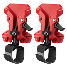 2Pcs Tool Belt Holders for Drills and Hammers-Self Locking, Quick Draw Metal Waist Hanger with Double Lock System A