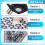 6 Pcs Multi-Angle  Set 100 Point 3D Scanner Markers Dot Stickers Scanning Spray-Scanner Turntable 6mm Dot 2