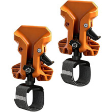 2Pcs Tool Belt Holders for Drills and Hammers-Self Locking, Quick Draw Metal Waist Hanger with Double Lock System C
