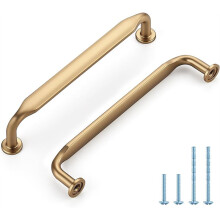 Lot de 10 Poignées de Meuble de 12,7 cm (5 Pouces) Couleur Bronze Champagne, en Alliage de Zinc Massif, pour la Cuisine, la Salle de Bain, les