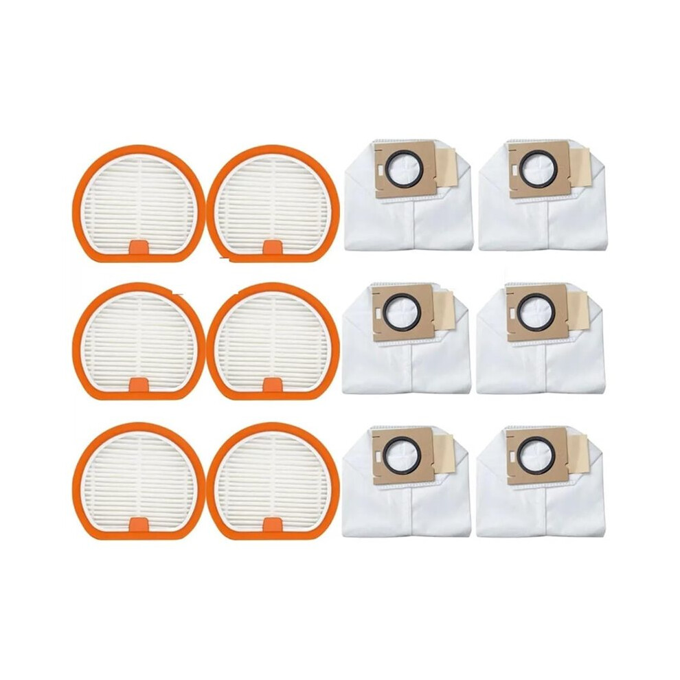 12Pcs Vacuum Dust Bag Filter Set For Uwant V500 Cordless Vacuum Cleaner Replacement Hepa Filters Dust Bag Parts 4712771918991