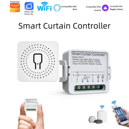 Curtain Controller Tuya WiFi Module Voice Control & Timing Function  Life Remote Curtain  Module 1
