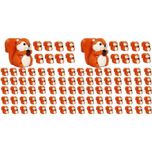 200 Pcs Resin Squirrel Figurine Small Squirrel Miniatures Bulk Adorable Garden Accessories for Micro-Landscape Moss