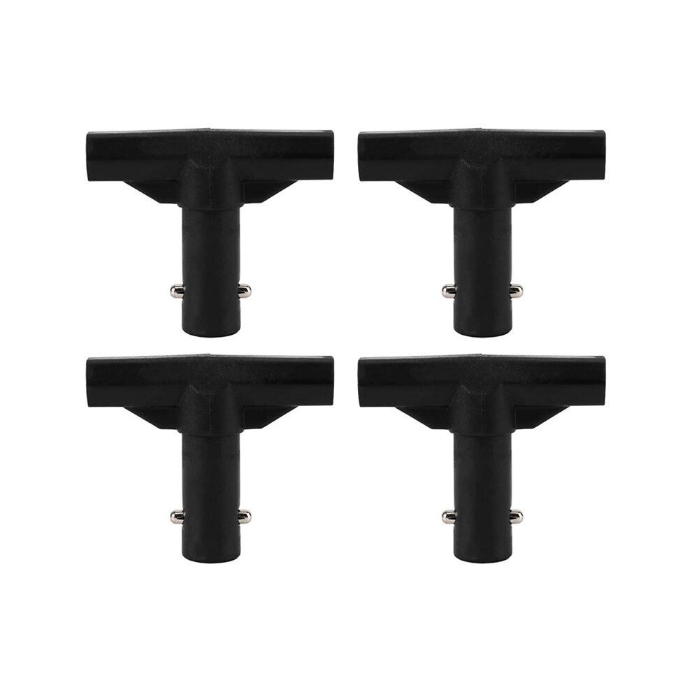 Trampoline Pole Covers T-Tube Connectors, Plastic Trampoline Net Poles Connectors For Top Pole & Net Connection Black 6032382726876