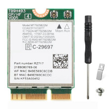 MT7925 Karta Sieciowa WiFi 7 5.4 Tri-Band 6500 Mb/S 802.11be do Laptopa z Systemem Windows 11 i Systemem Linux