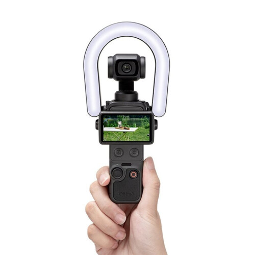 For  Osmo Pocket 4 Fill Light Camera LED Auxiliary Video Lamp Ring Fill Light for Vlog Night Low-Light Photography