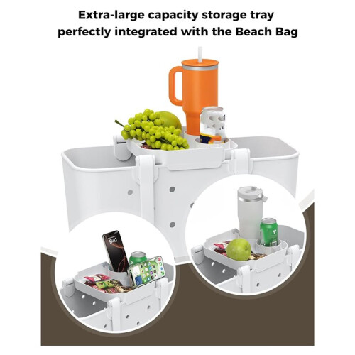 Beach Bag Tray Accessory Storage Desk for Bogg Bag for  Large Beach Bag 2