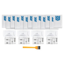 13 Beutel + 4 Filter + 1 Bürste 3D-Luftreinigungs-Staubbeutel: Komplett für Classic C1, C2, S8, S5, S2, S600 C3 für