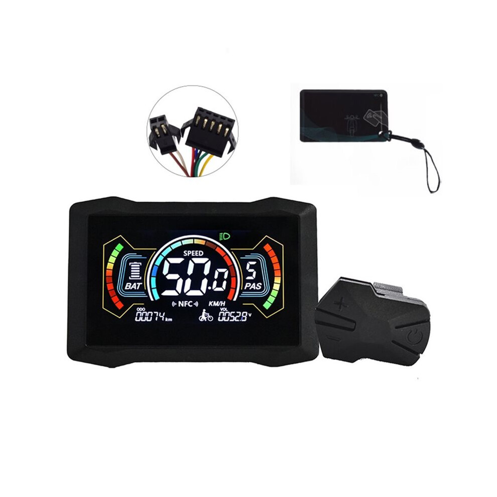 H7c E-Bike Nfc Lcd Display 24V/36V/48V/60V/72V Type C Electric Scooter Lcd Color Meter Uart Nfc Speedometer Sm5+2Pin 6032910550409