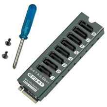 8 Port 3.0 Expansion Card for M.2 PCIe Slots High-Speed 6Gbps Controller for Data Centers