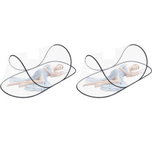 2X - Mosquito Net,Foldable Mosquito Net, Portable Camping Tent, Family Mosquito Net Bed for Bed, Camping,Travel