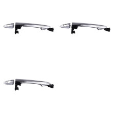 3X 82651-1Y020 Front Left Exterior Door Handle for Picanto 2011-2016 82651-1Y020 Outside Door Handle