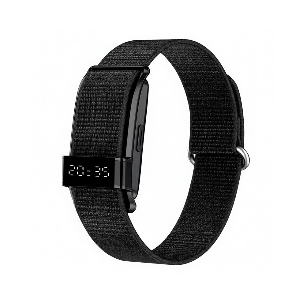 Bracelet Waterproof Fitness Tracker Heart Rate Blood Oxygen Sleep Monitor Female Health Reminder Band Black 6033833519740