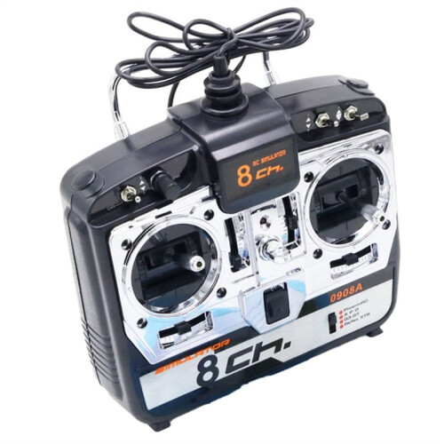 8CH RC Simulator 3D Flugzeug Multicopter Quad Simulator für RC Drohne mit USB Flugcontroller für PC Training Spiel A 2
