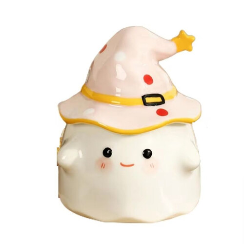 Halloween Mug Halloween  Pattern Cup  Pattern Cup Ceramic  Mug with Lid Cute 350ML for Halloween Home C